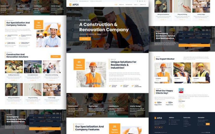 Apex – Home Repair Website Template