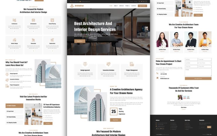 Arkitektur – Architecture HTML Template