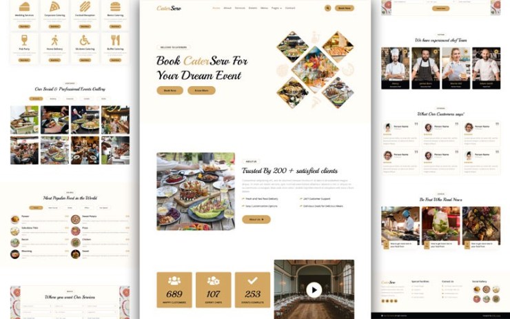 CaterServ – Catering Services Website Template