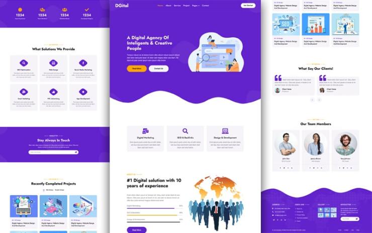 DGital – Digital Agency HTML Template