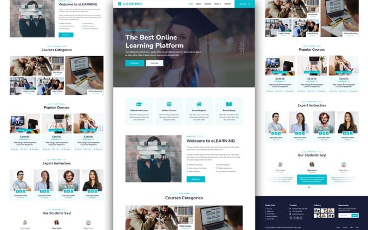 eLEARNING – eLearning HTML Template