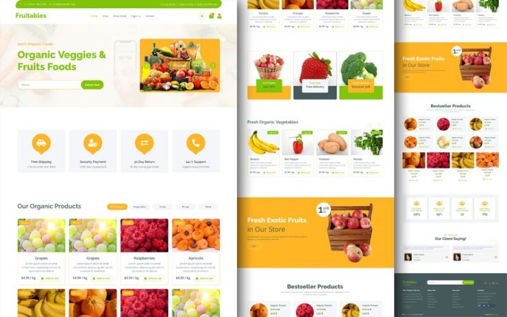 Fruitables – Vegetable Website Template