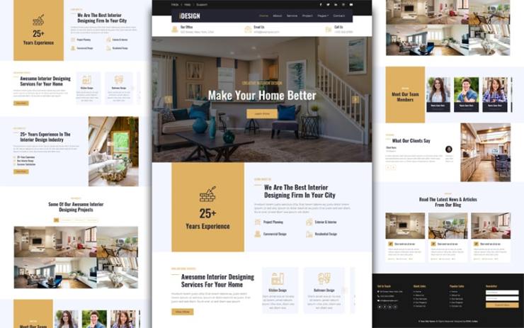 iDESIGN – Interior Design HTML Template