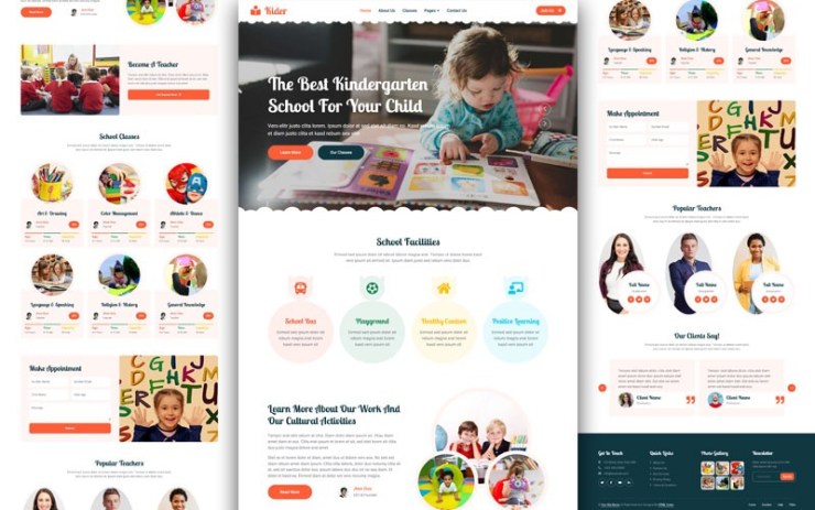 Kider – Preschool Website Template