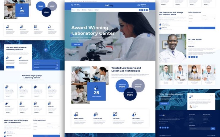 Labsky – Laboratory HTML Website Template