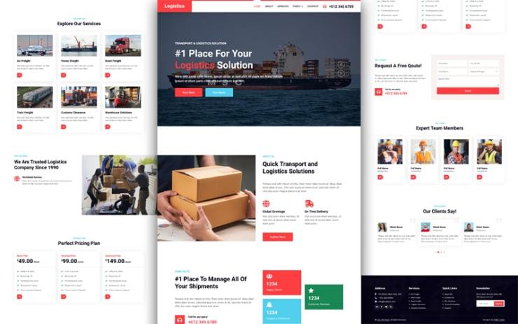 Logistica – Shipping Company Website Template