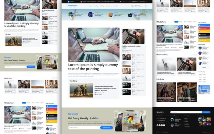 Newsers – Free HTML Magazine Template