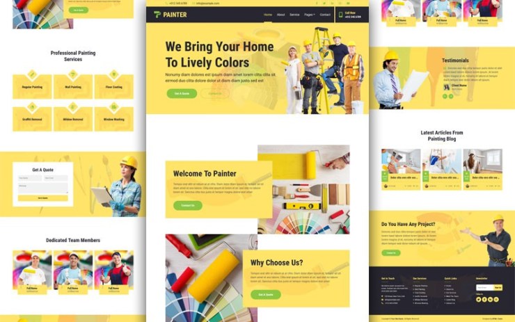 PAINTER – Painting Company Website Template