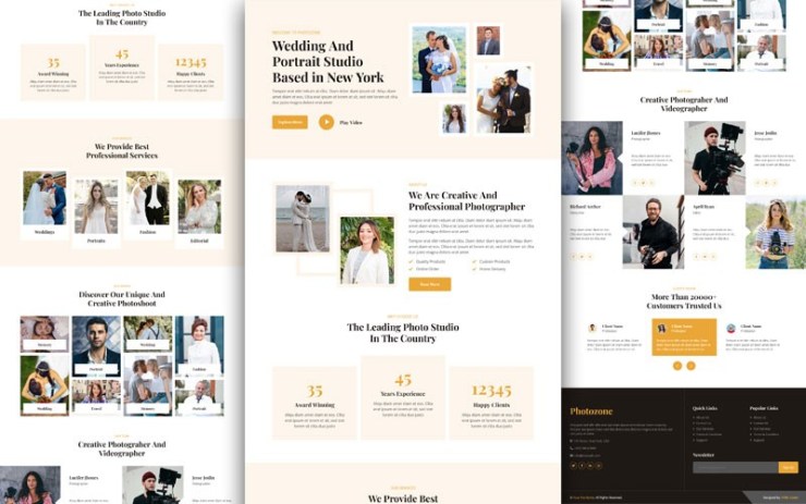 Photozone – Free Photo Studio Website Template