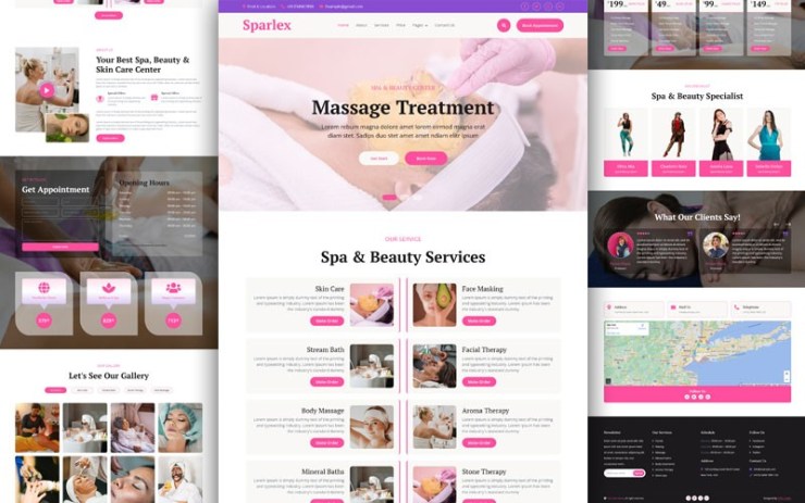 Sparlex – Beauty & Spa Website Template