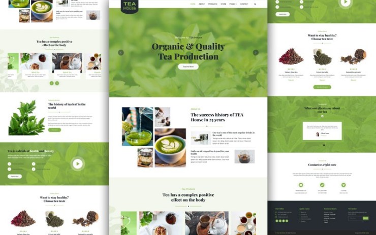Tea House – Tea Shop Website Template