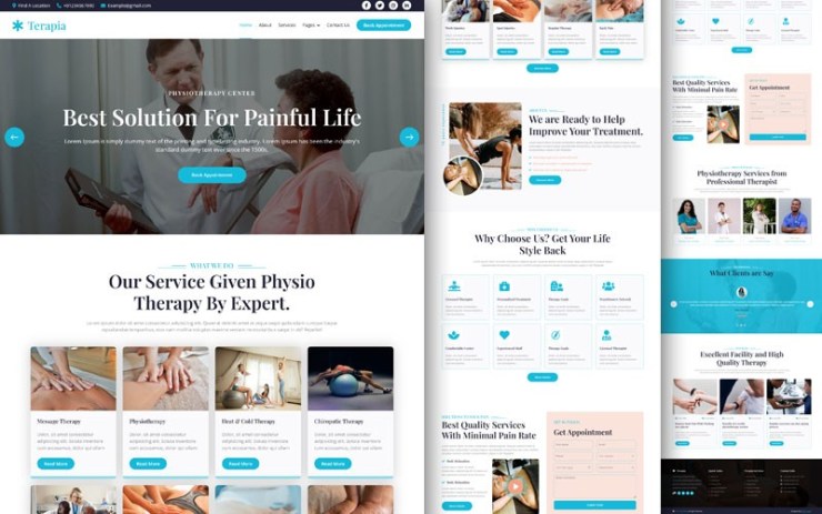 Terapia – Physical Therapy Website Template