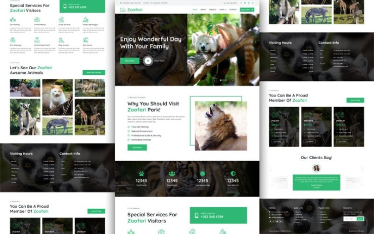 Zoofari – Zoo & Safari Park Website Template